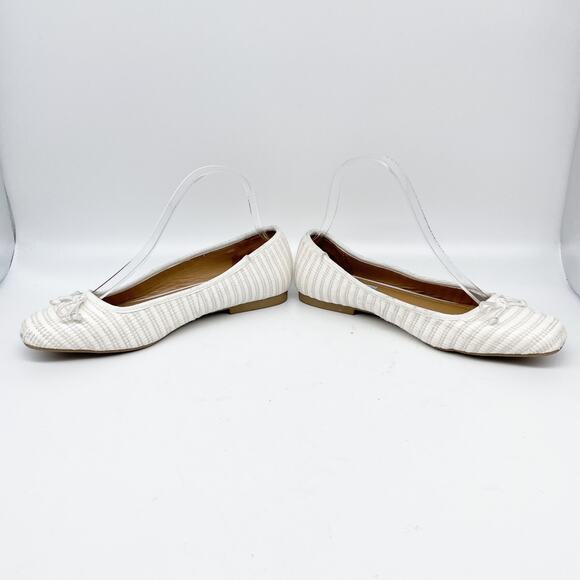 Steve Madden Women's Seemly Wove Ballet Flat Shoes White Size 7.5M - Picture 4 of 8